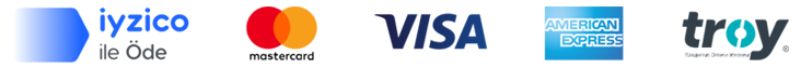 iyzico, Mastercard, Visa, American Express, Troy ile ödeme